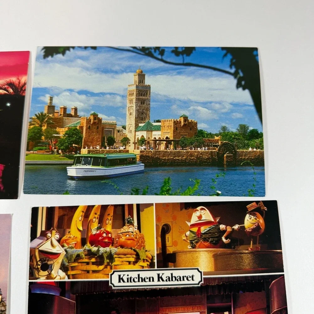 Epcot Center 1982 Lot of  6‎ Postcards Disney World Chrome The Land Pavilion